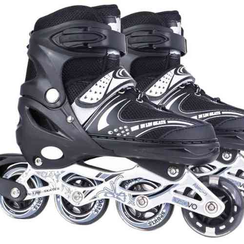 Black Adjustable Roller Skates - Image 5