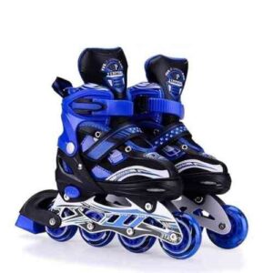Blue Adjustable Roller Skates