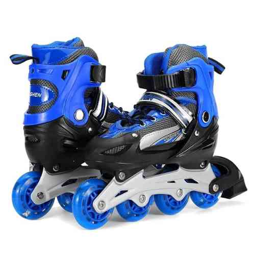Blue Adjustable Roller Skates - Image 4