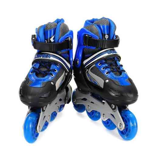 Blue Adjustable Roller Skates - Image 6