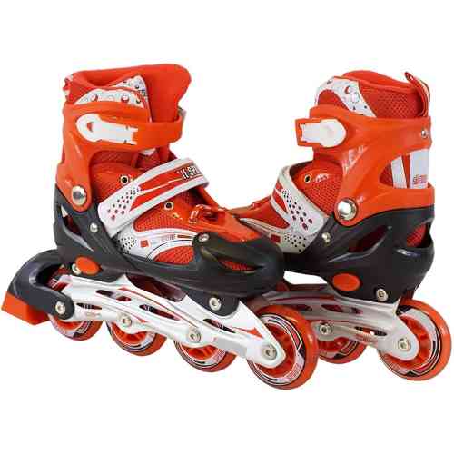 Red Adjustable Inline Skates - Image 3